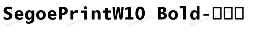 SegoePrintW10 Bold字体转换